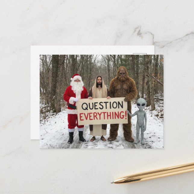 Postal Question Everything Postcard (Anverso/Reverso In Situ)