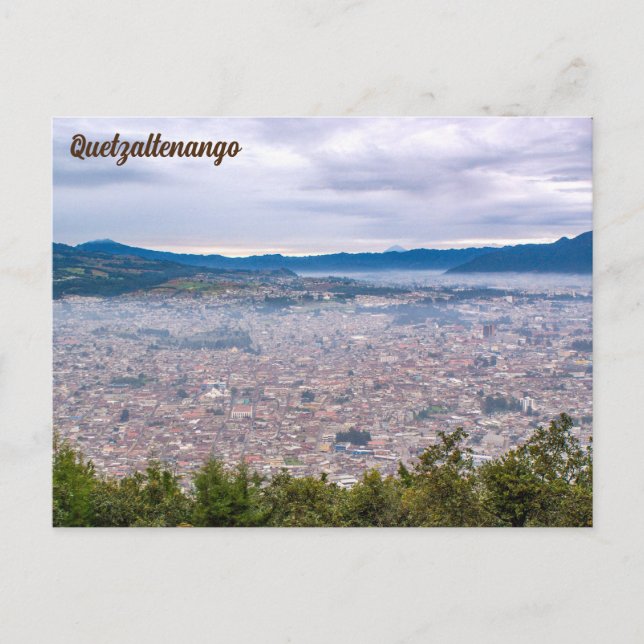 Postal Quetzaltenango, Guatemala, Cerro El Baúl (Anverso)