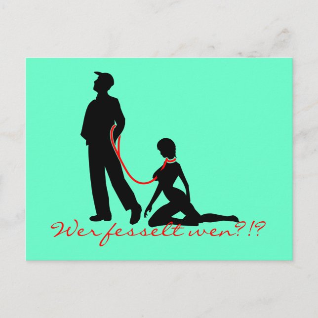 Postal ¿Quién ata a quién? (Anverso)