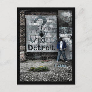 Postal Quién es Detroit (la postal)