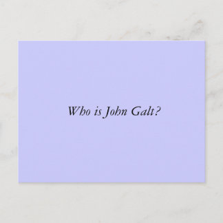 Postal ¿Quién es John Galt?