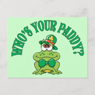 Postal ¿Quién es tu rana irlandesa Paddy?