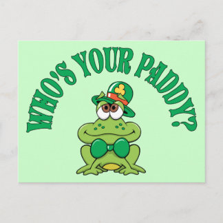Postal ¿Quién es tu rana irlandesa Paddy?