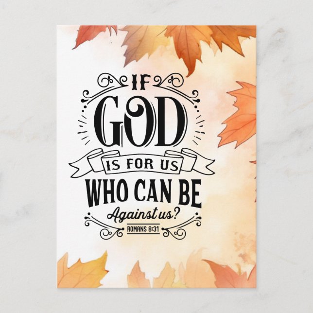 Postal ¿Quién puede estar contra nosotros? (Anverso)