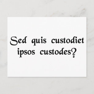 Postal ¿Quién vigila a los observadores?