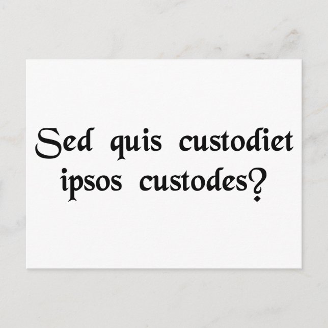 Postal ¿Quién vigila a los observadores? (Anverso)
