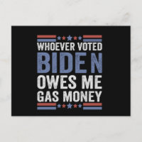 Quienquiera que haya votado a Biden me debe un reg
