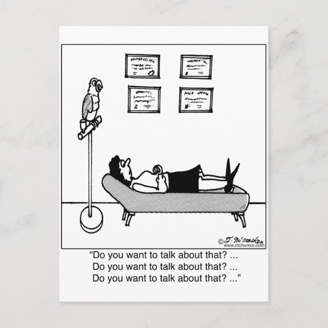 Postal ¿Quieres Hablar De Eso? (Anverso)