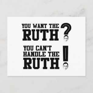 Postal Quieres la Ruth - No puedes manejar la Ruth