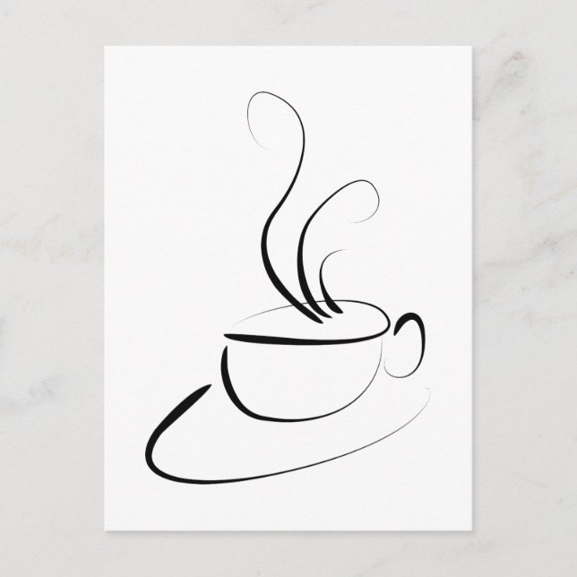 Postal Quiero café (Anverso)