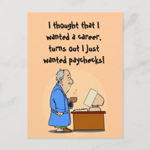 Postal ¡Quiero cheques de pago!