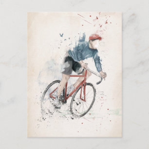 Postal Quiero montar en bicicleta