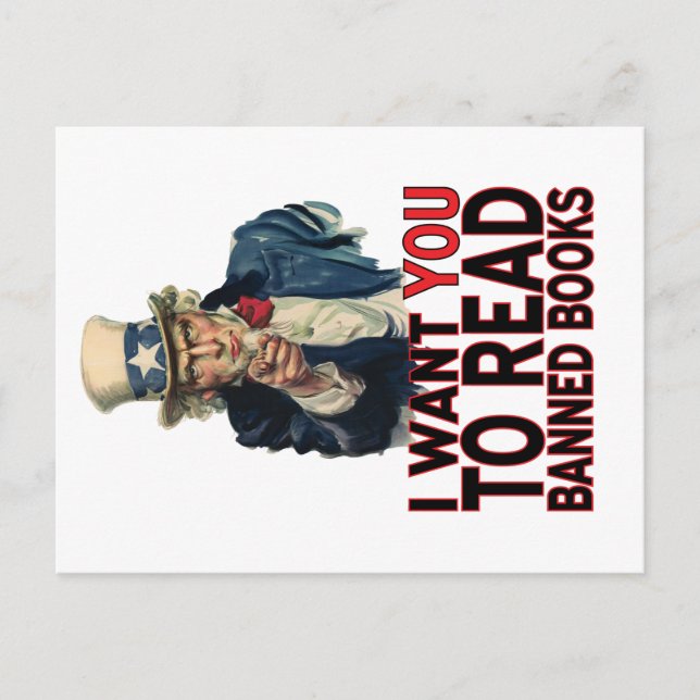 POSTAL QUIERO QUE LEAS LIBROS PROHIBIDOS (Anverso)