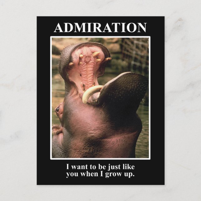 Postal Quiero ser como tú cuando crezca (Anverso)