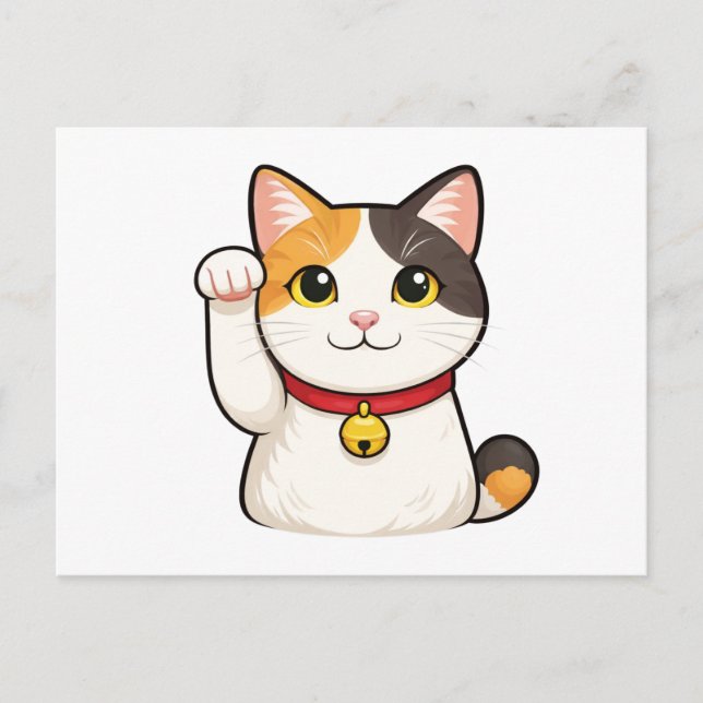 Postal Quiet Icons – Lucky Cat (Anverso)