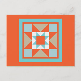 Postal Quilt Postcard - Martha Washington Star