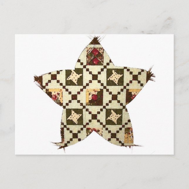 Postal Quilt Star (Anverso)