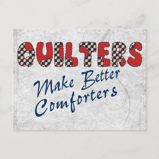 Postal Quilters consoladores (Anverso)