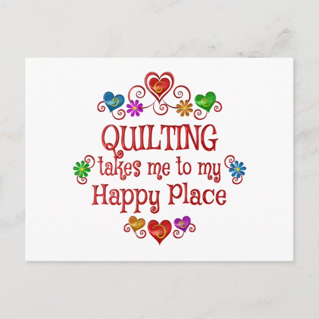 Postal Quilting Happy Place (Anverso)