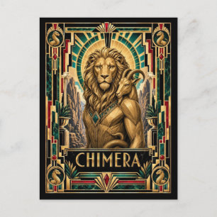 Postal Quimera, Art Deco Mitológico