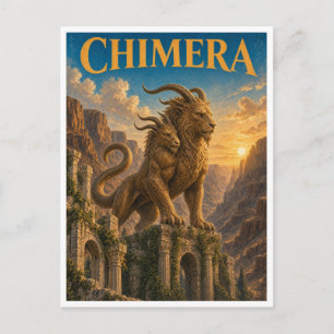 Postal Quimera, Monstruo de Fantasía Gótica
