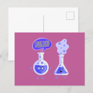 Postal Química de Tubo de Prueba Creo que estás exagerand