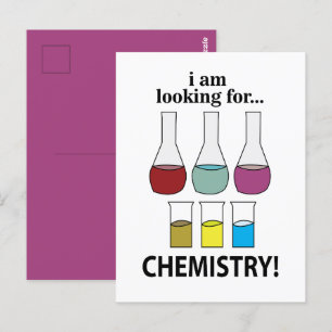 Postal Química Divertida Estoy Buscando Química