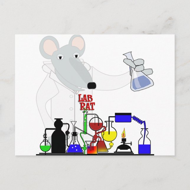 POSTAL QUÍMICA LAB RAT (Anverso)