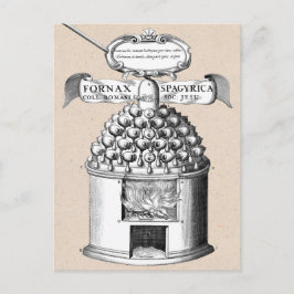 Postal Química medieval para crear medicina herbaria