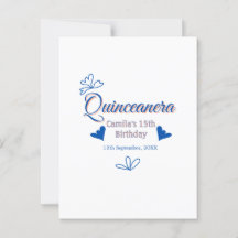 Quinceañera de melocotón azul cumpleaños 15 rustic