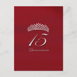 Postal Quinceañera para el décimo quinto cumpleaños