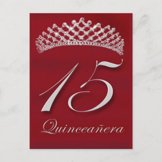 Postal Quinceañera para el décimo quinto cumpleaños