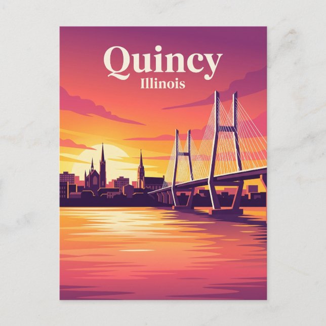 Postal Quincy Illinois (Anverso)