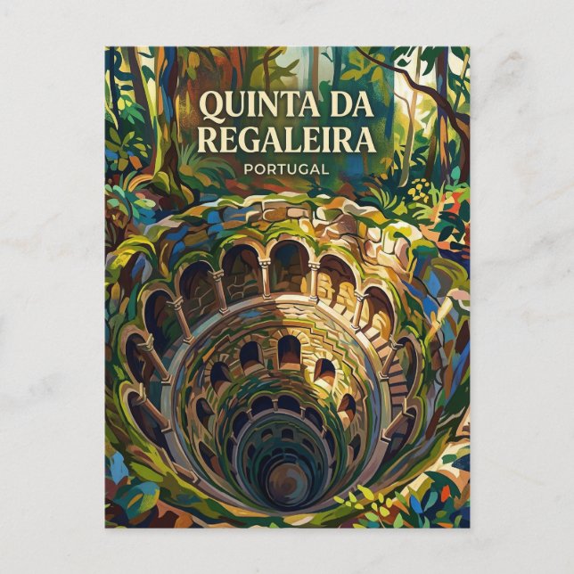 Postal Quinta da Regaleira Portugal (Anverso)