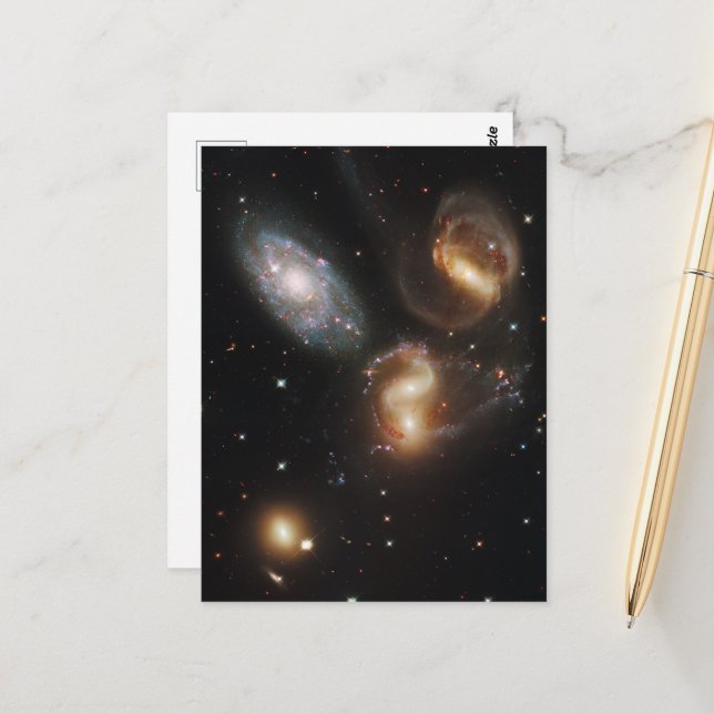 Postal Quinteto de Stephan: Un desastre galáctico (Anverso/Reverso In Situ)