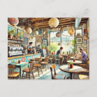 Quinto Coffeeshop artístico en Austin Texas