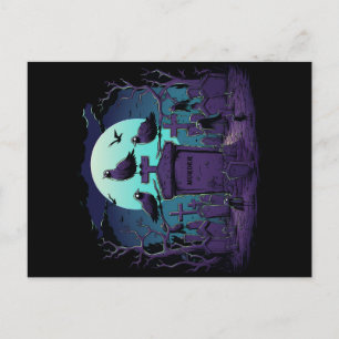 Postal Quirky asesinato de cuervos