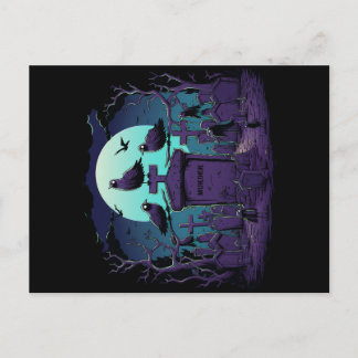 Postal Quirky asesinato de cuervos