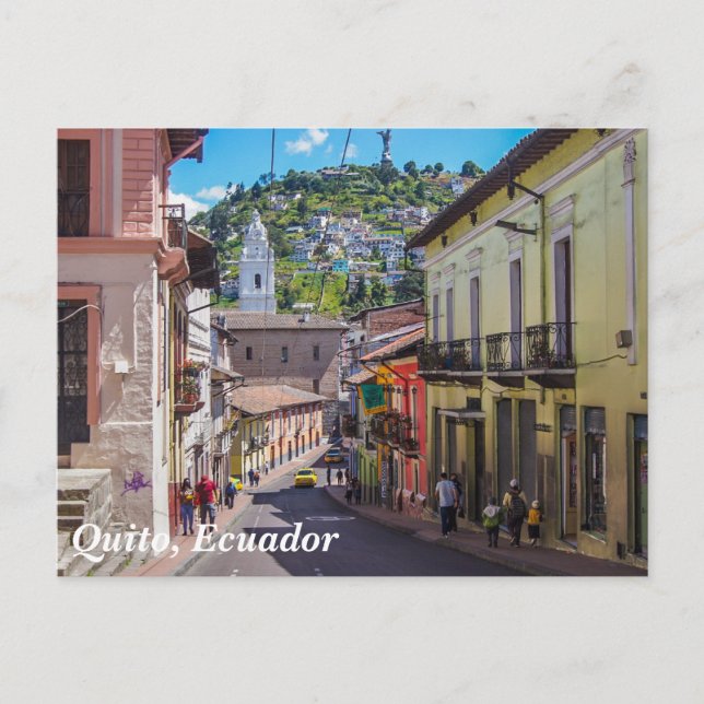 Postal Quito, centro histórico de Ecuador (Anverso)