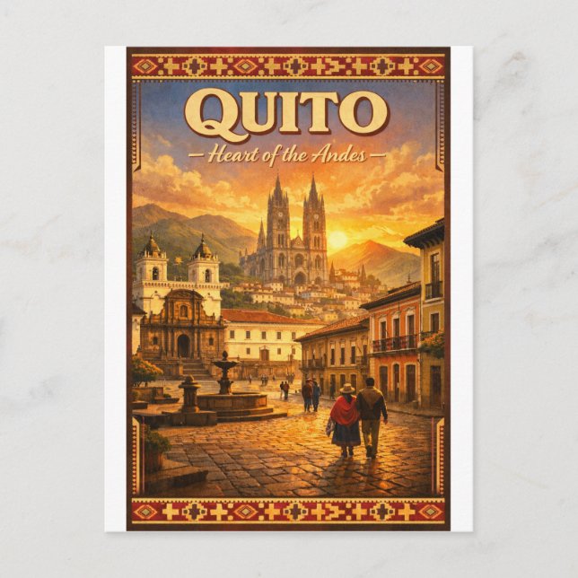 Postal QUITO – Corazón de los Andes (Anverso)
