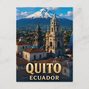 Postal Quito Ecuador Recuerdo de Viaje Ciudad