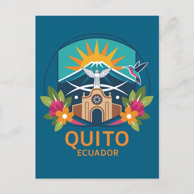 Postal Quito Ecuador South America (Anverso)