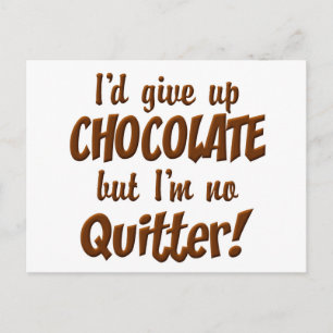 Postal Quitter de chocolate
