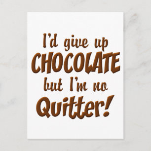 Postal Quitter de chocolate