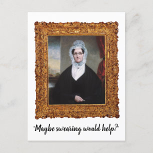 Postal "Quizás, insultar ayudaría" Graciosa Postcard