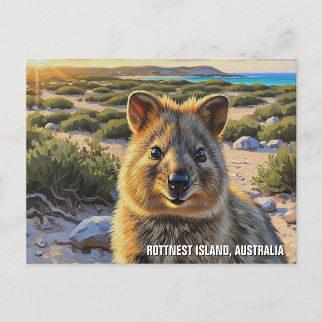 Postal Quokka en la isla Rottnest Australia (Anverso)