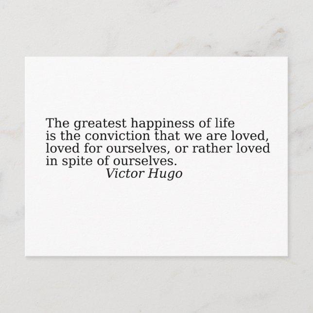 Postal Quote about life (Anverso)