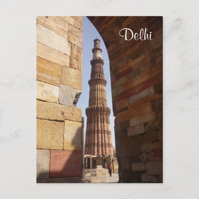 Postal qutb minar delhi (Anverso)