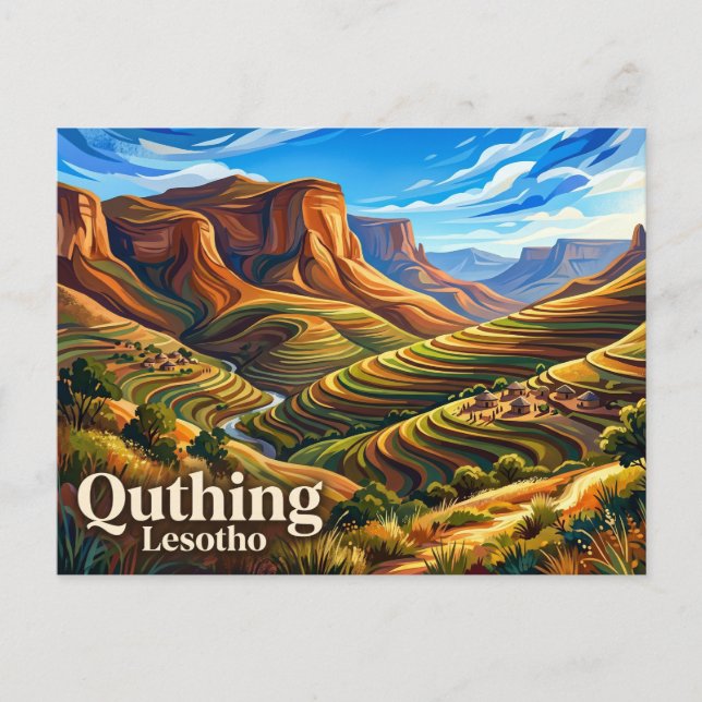 Postal Quthing Lesotho (Anverso)