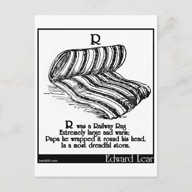 Postal R era una alfombra ferroviaria (Anverso)
